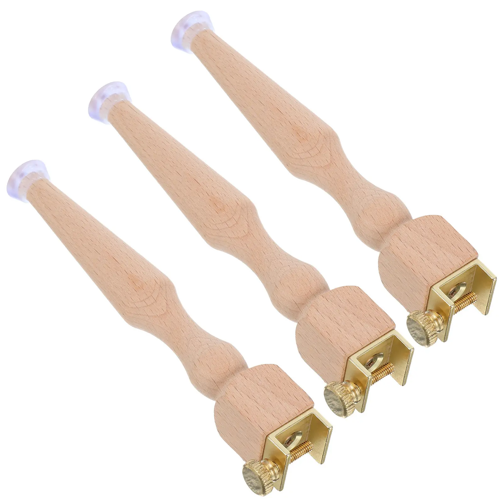 3Pcs Wooden Embroidery Hoop Stand Adjustable Cross Stitch Frame Legs Tabletop Needlework Holder Embroidery Hoop Support Sewing