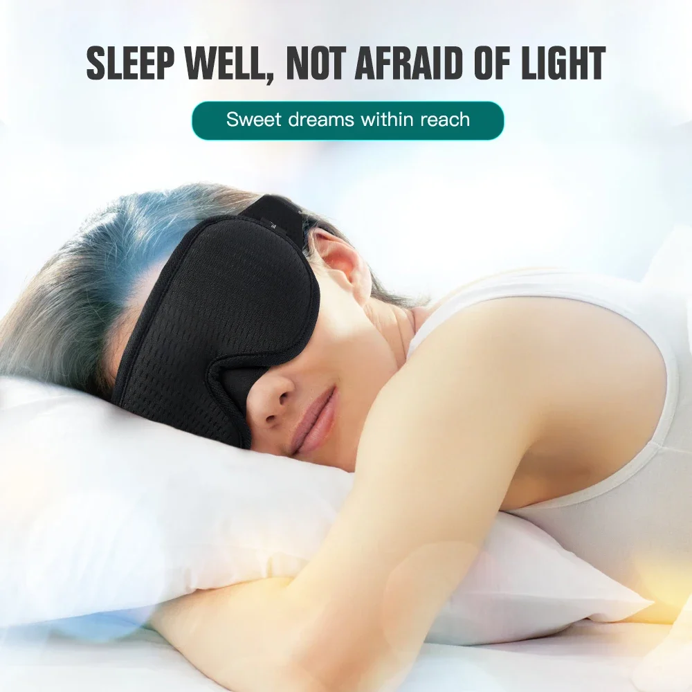 

Sleep Mask for Side Sleeper Complete Light Blocking Sleeping Eye Mask Night Blindfold 3D Zero Pressure Soft Eye Cover