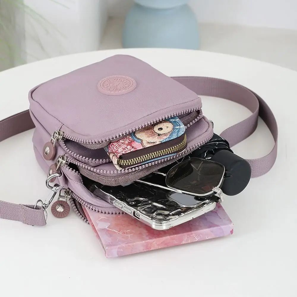 Casual 3 Layer Shoulder Bags Waterproof Large Capacity Crossbody Bags Multifunctional Mobile Phone Bags image 6