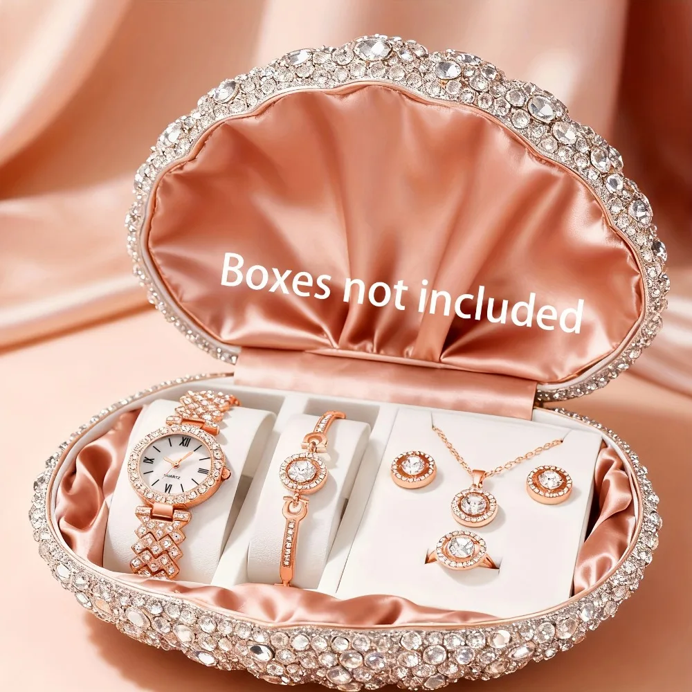 6Pc Trendy Latest Elegant And Fashionable Quartz Watch, Ideal Gift For Friends And Family On Valentine's Day, Easter, Birthdays