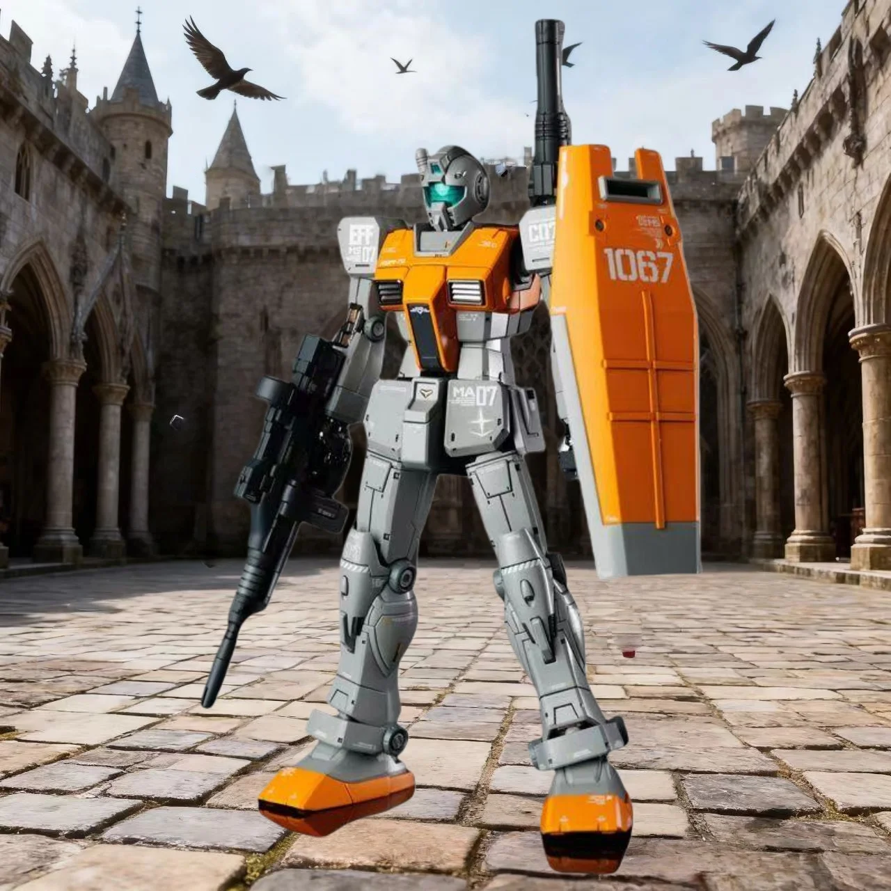 متوفر في المخزون نموذج Hg 1/144 RGM-79 GM المغرب الجبهة نوع التجمع نموذج جودة عالية عمل نموذج لجسم هدية طفل صبي لعبة جمع #1