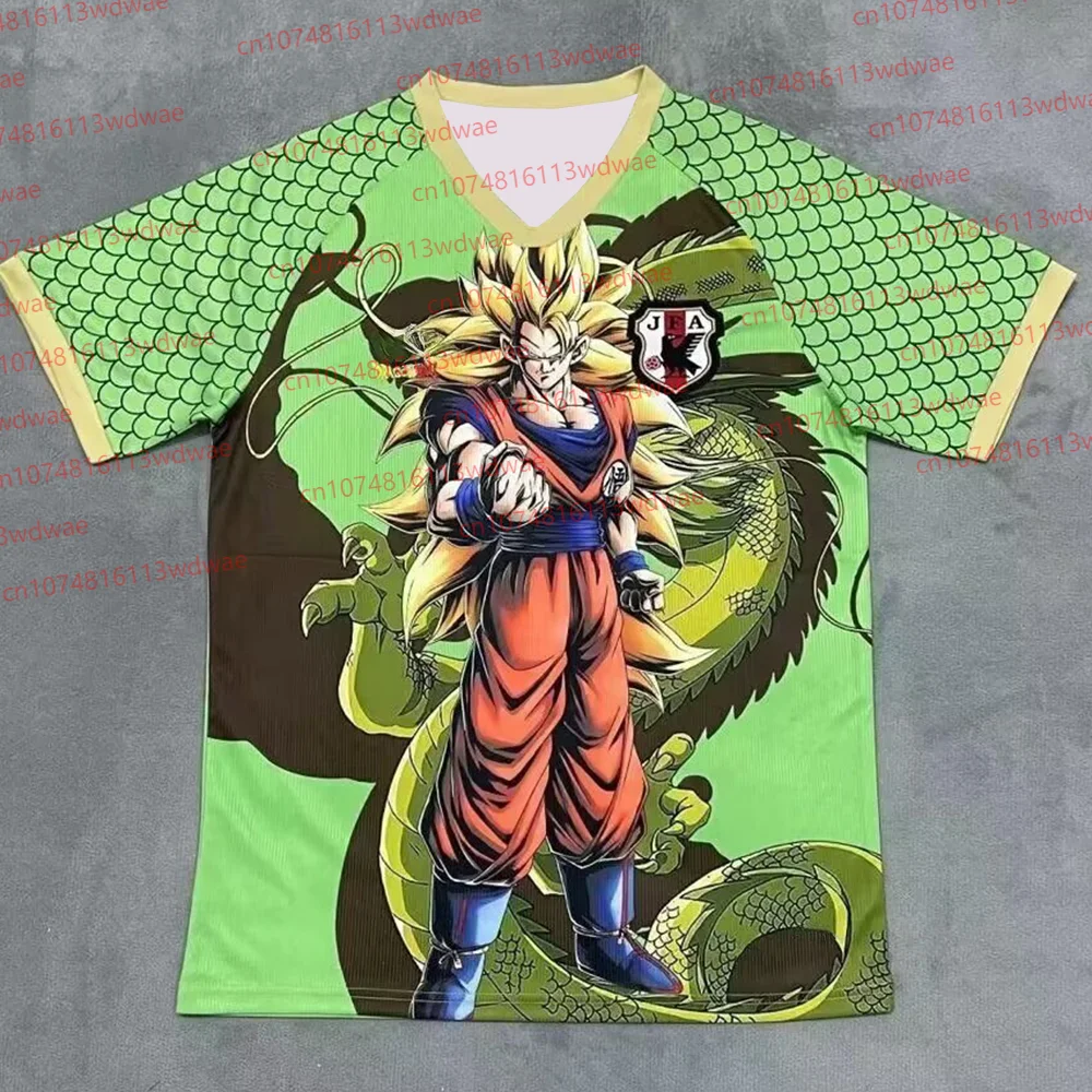 

Японский футбольный трикотаж Dragon Ball Goku, версия футболиста Super Saiyan, японский спортивный быстросохнущий трикотаж на открытом воздухе