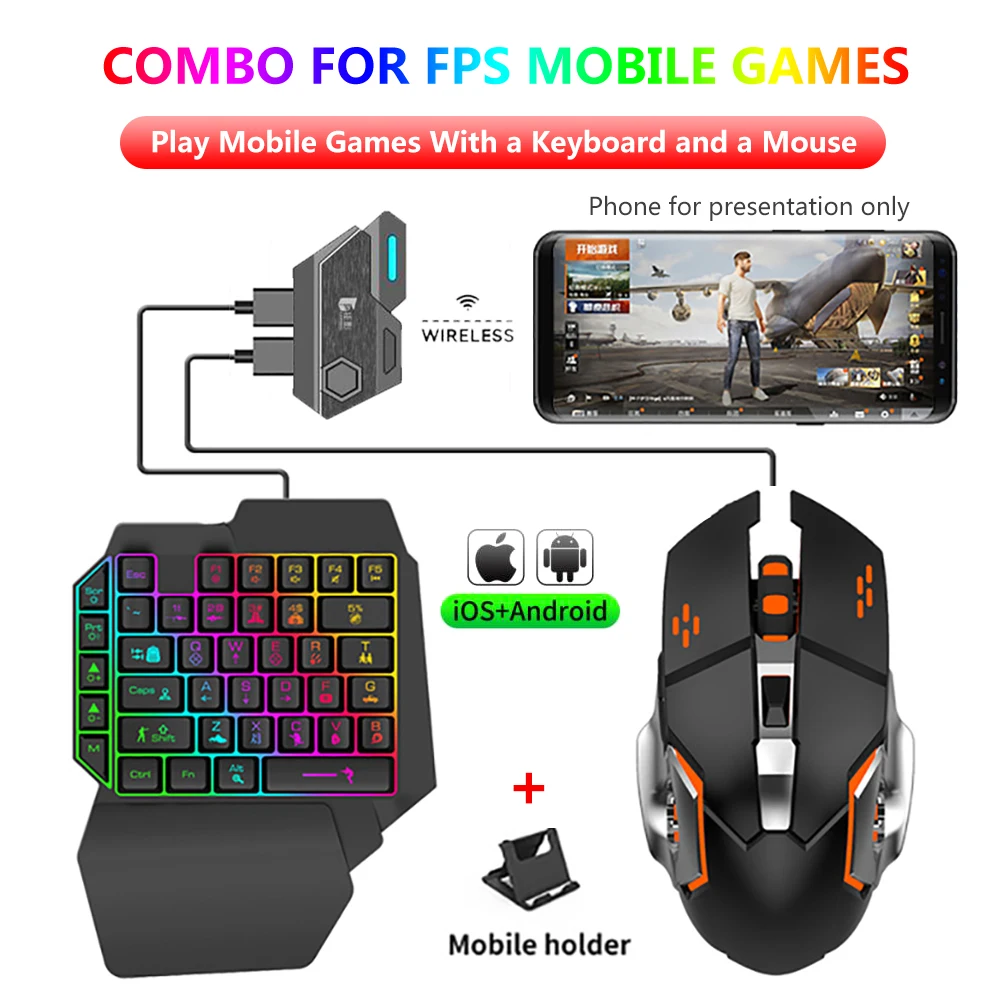 

Mouse Keyboard Converter PUBG Gaming Professional Accessories Mobile Controller Gaming Faster Response for Android IOS Mobile