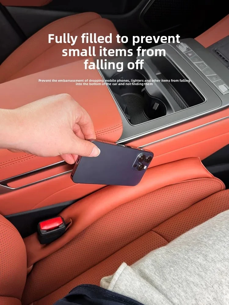 For BYD Sealion 8 Tang L Dmi 2PcsCar Seat Gap Strips Bendable Leak Proof Filler Strip Front Row EV Crack Anti-drop Fill Plug