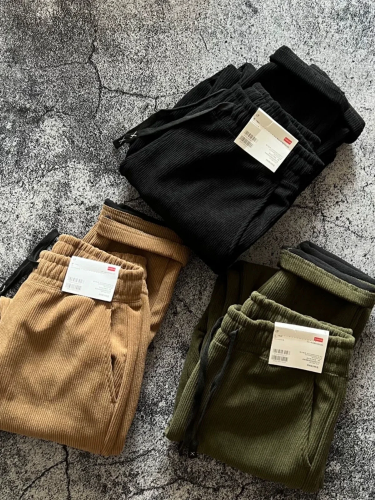 Thickened Corduroy Drawstring  - Corduroy Pant Warm 评论和价格