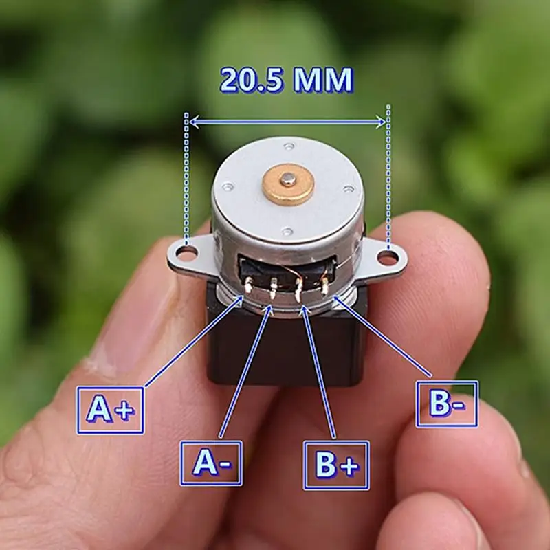 New 15BY Mini 15mm 2-Phase 4-Wire Gear Stepper Motor Micro Full Metal Gearbox Gear Stepping Motor DIY Accessories