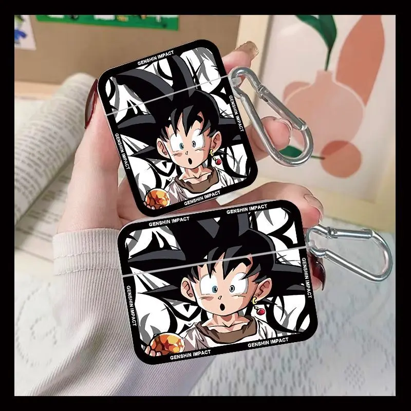 Cartoon Anime Dragon Ball Son Goku Iphone Airpods Headset Case Generation 1/2/3 Wireless Bluetooth Pro Pro2 Frosted Soft Case