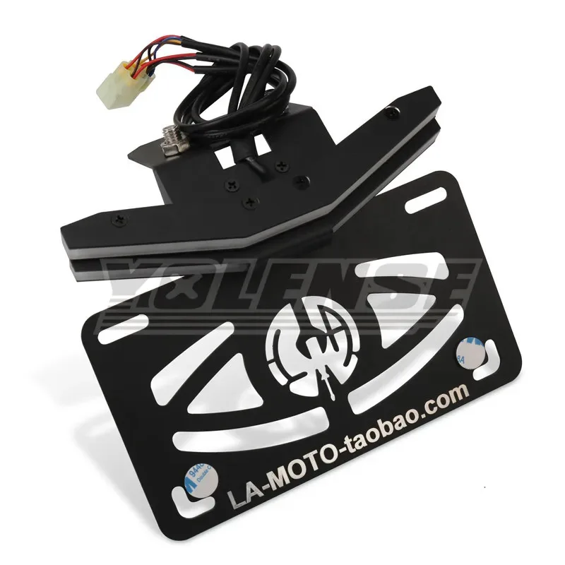 

Motorcycle Accessory For 675SR 675SR-R Integrated License Plate LED Lights Turn Signal Light
