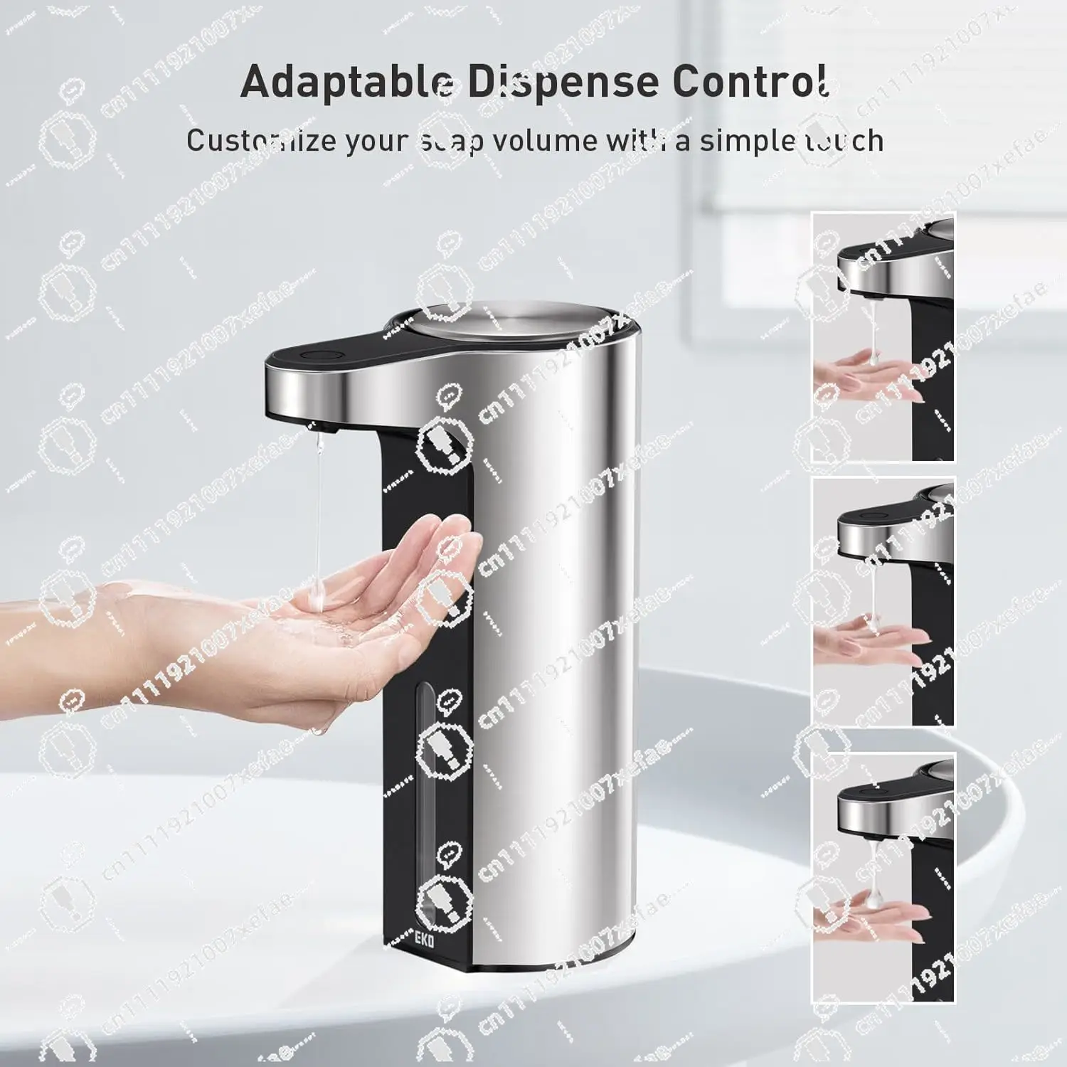 Non contact automatic foam soap dispenser touch free for home kitchen bathroom