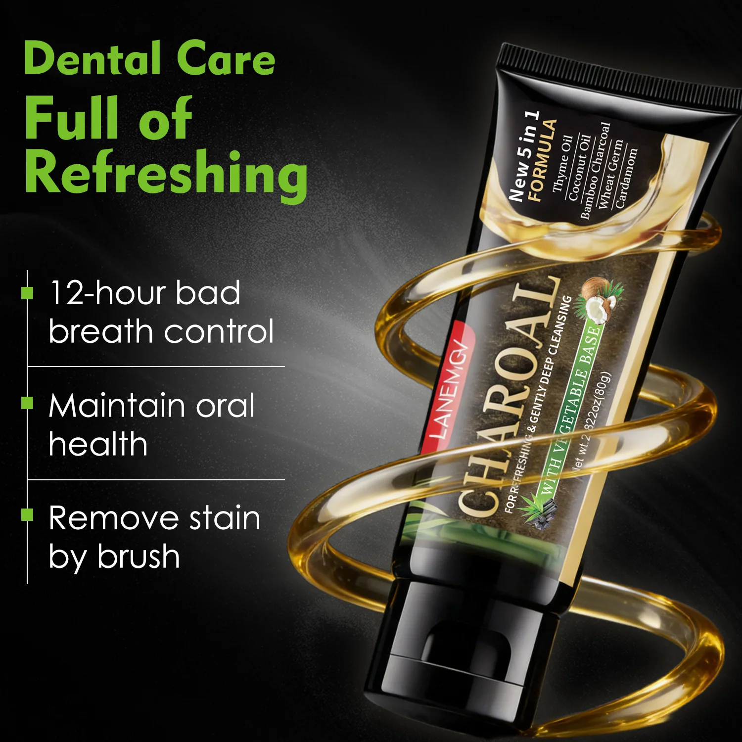 5-in-1 Aktivkohle-Zahnaufhellu – Teeth Whitening Charcoal Bewertung und Preis