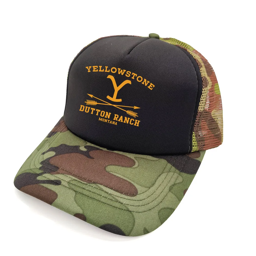 Yellowstone Trucker Cap Dad Hat Summer Baseball Cap Net Hat Cap Breathable Mesh Hats for Men Women