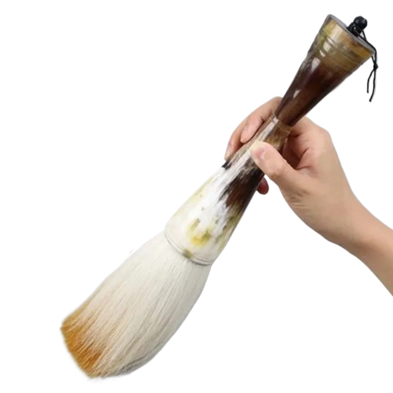 

Ox Horn Brush Handle Extra Large Calligraphy Brush Weasel Woolen Bear Hair Chinese Brush Spring Festival Couplets Writing Brush