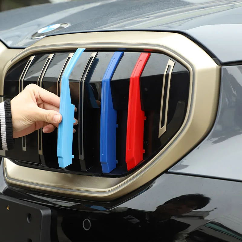 For BMW 5 Series G60 2024 ABS Car Styling Car Front Grille Strips Grill Cover Trim Sticker Car Exterior Accessories