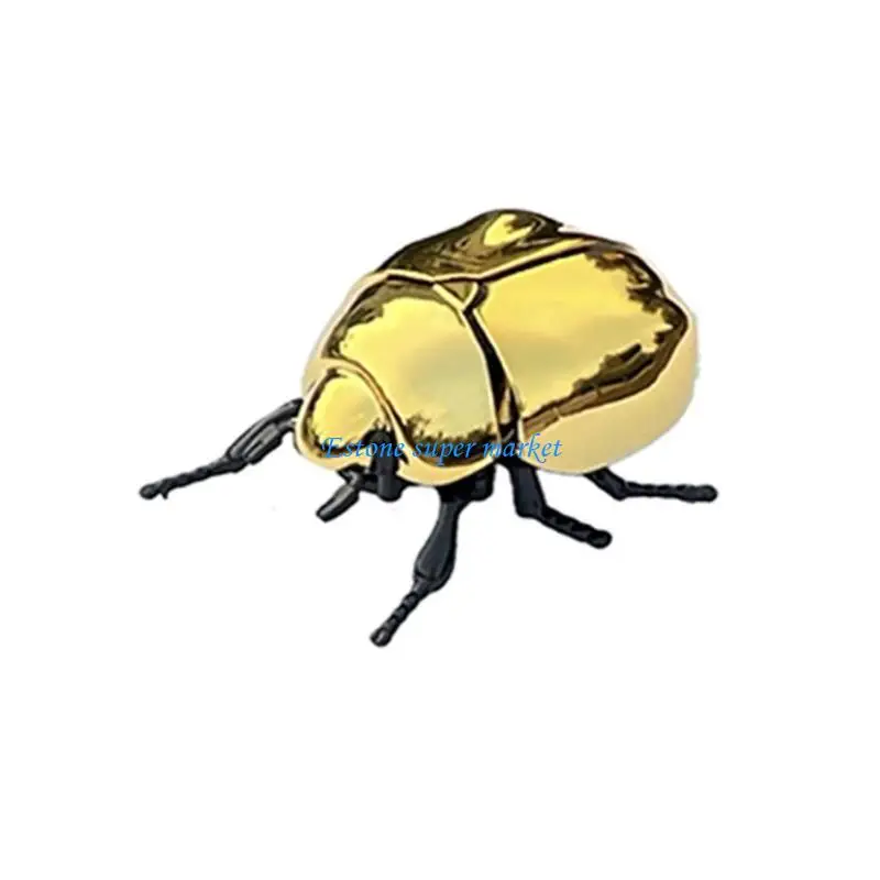 

090B Simulation Scarab Wind Up Toy Stress Relief Crawling Insect For Kids Adult Educational Science Exploration Learning Toy