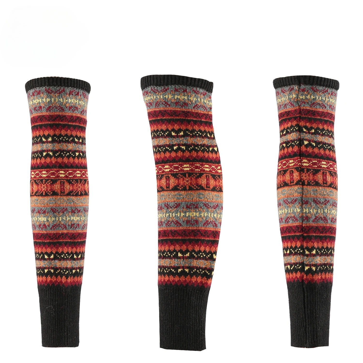 New Bohemian Cable Knit Leg Warmers Slouchy Boot Socks | Extra Thick Thermal Knee High Socks for Winter Yoga Ballet Dance