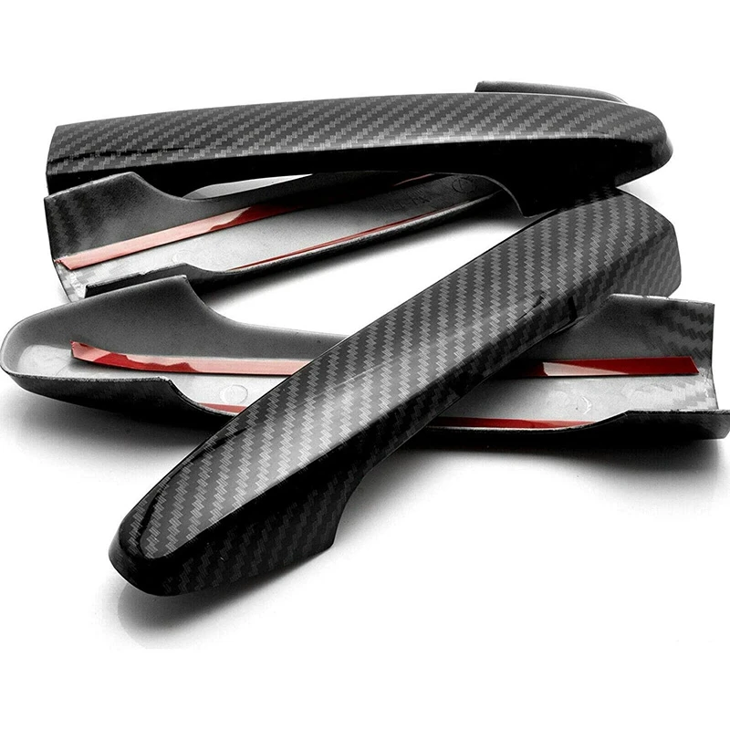 Exterior Door Handle Cover Set for Honda Civic 2006-2011 & Pilot 2009-2015 Carbon Fiber Style Exterior Decoration