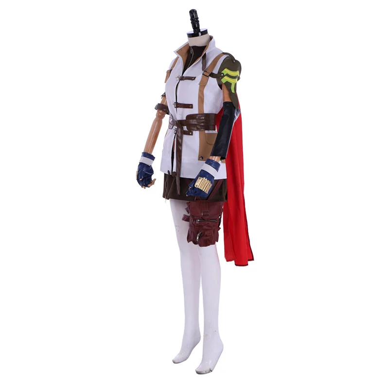 Game Final Fantasy XIII Lightning Eclair Farron Cosplay Costume Adult Halloween Suit Custom Made