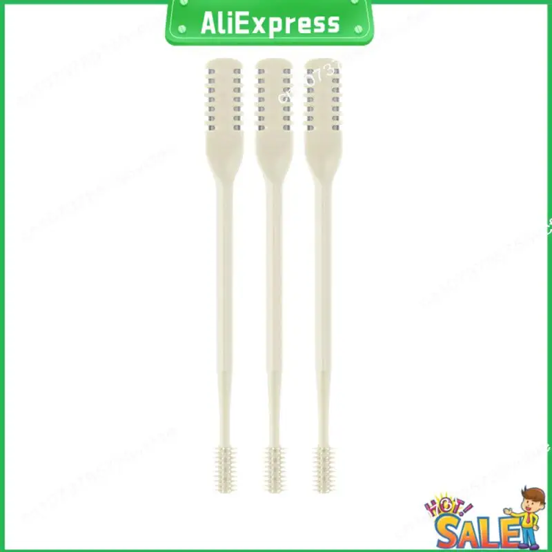 A04R Coupe-cheveux nasal 2 en 1, couteau à poils de nez double face, manuel portable 360 °   Tondeuse à poils de nez rotative