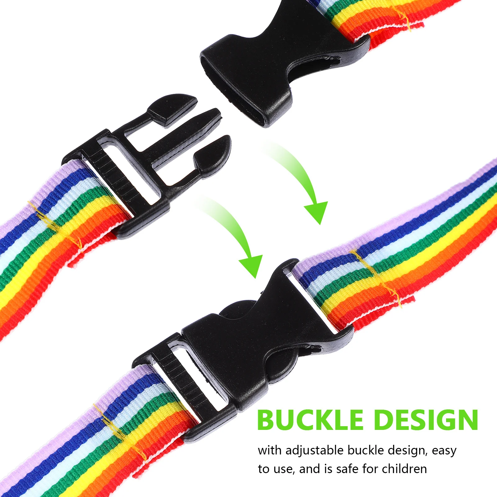 12 pezzi corde da passeggio anti-smarrimento maniglie ad anello di colore brillante corde di sicurezza in età prescolare per i più piccoli asilo nido per bambini da polso