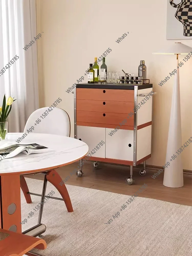 N64 The sofa side can be moved, the new retro trolley in the living room, tea cabinet, and  locker next toTV.