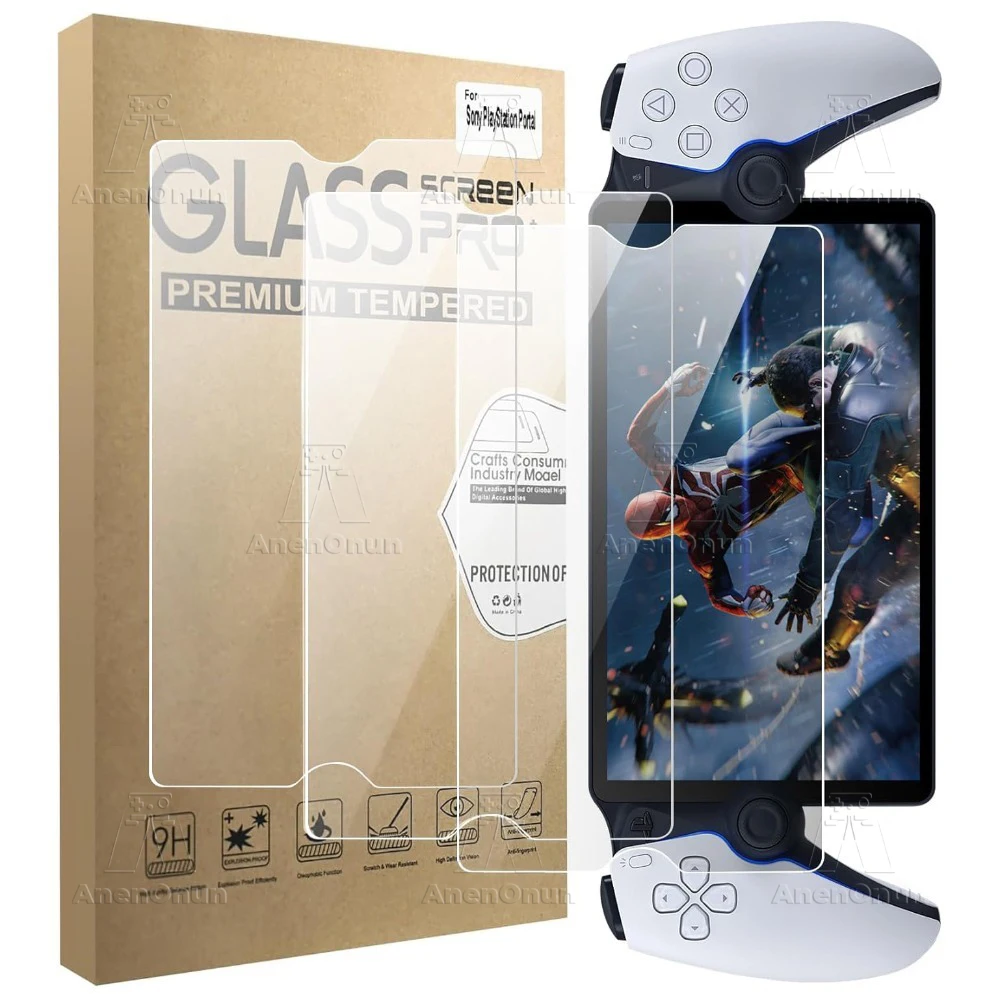 3 Pack PS Portal HD Screen Protector Glass 9H Hardness Anti-Scratch Anti-Fingerprint Bubble-Free 2.5D Curved Edge Tempered Film