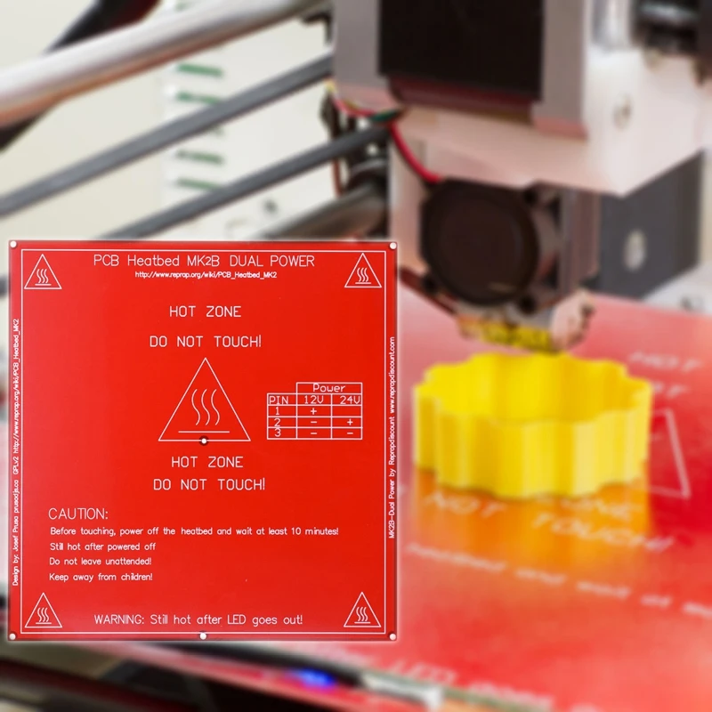 

Аксессуары для 3D-принтеров KSOL с подогреваемой платформой, плата с двойным напряжением MK2B, поддержка 12В, 24В