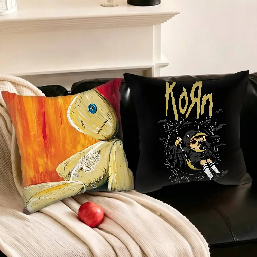 

Rock K-Korn-N Band Pillowcase for Sofa Room Office Decor Printing Protector Cushion Cover Valentine gift Custom