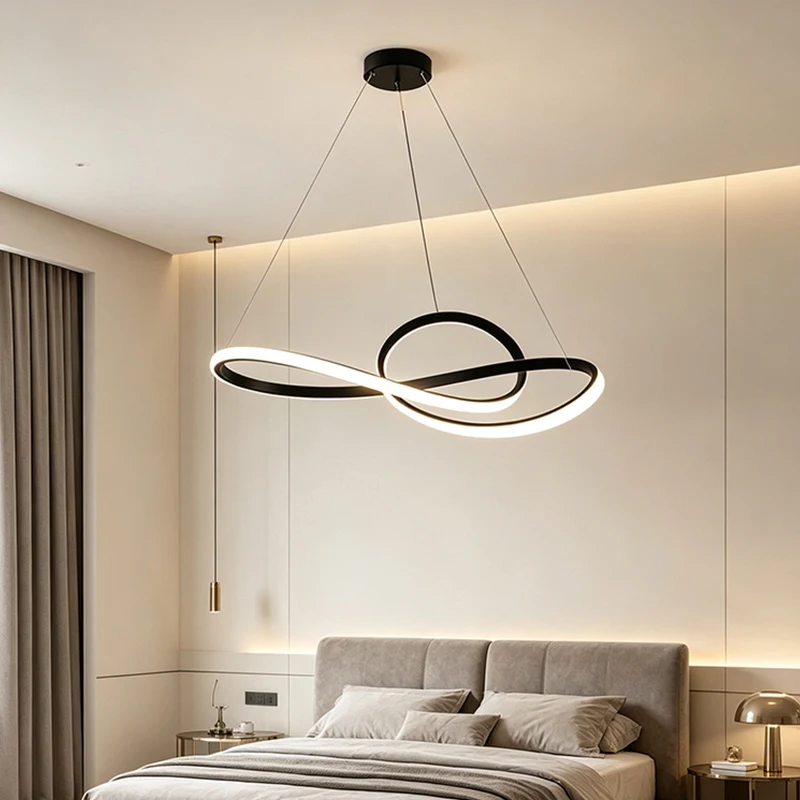 Gold/Black LED Pendant Lamp For Living Room Dining Room Bedroom Kitchen Ceiling Chandelier Home Indoor Hanging Lighting Lustre