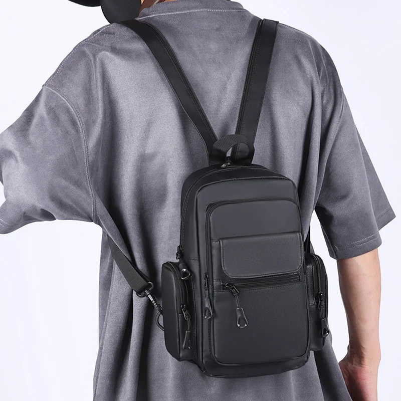 Lightweight Chest Bag Travel Multi Pocket Backpack Outdoor Camping Climbing Handbag Small Sport Weekend School Satchel Purse