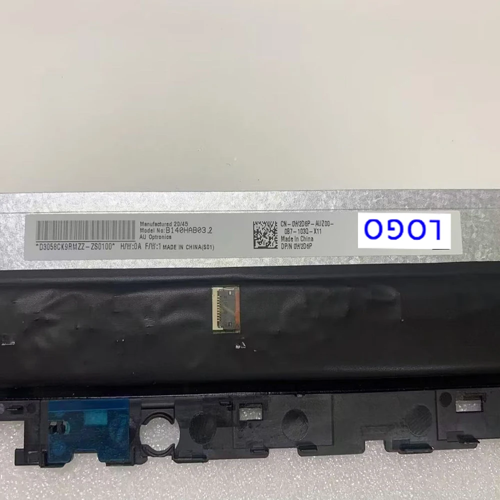 Imagem -04 - Polegadas 1920x1080ips Edp 60hz Tela Lcd Touch Assembly para Dell Inspiron 5410 7415 P147g P147g001 P147g002 dp n 0w2d6p 06hxwt 14.0