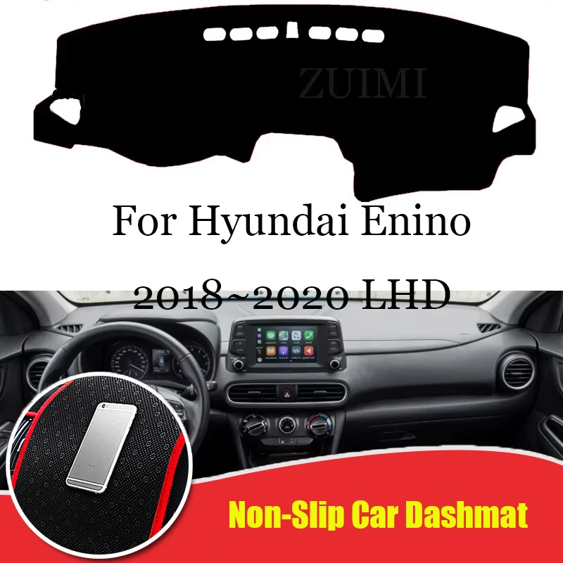 

ZUIMI Dashboard Cover Dash Mat Dashmat For Hyundai Enino 2018~2020 LHD RHD Dash Board Cover Pad Sun Shade Dustproof