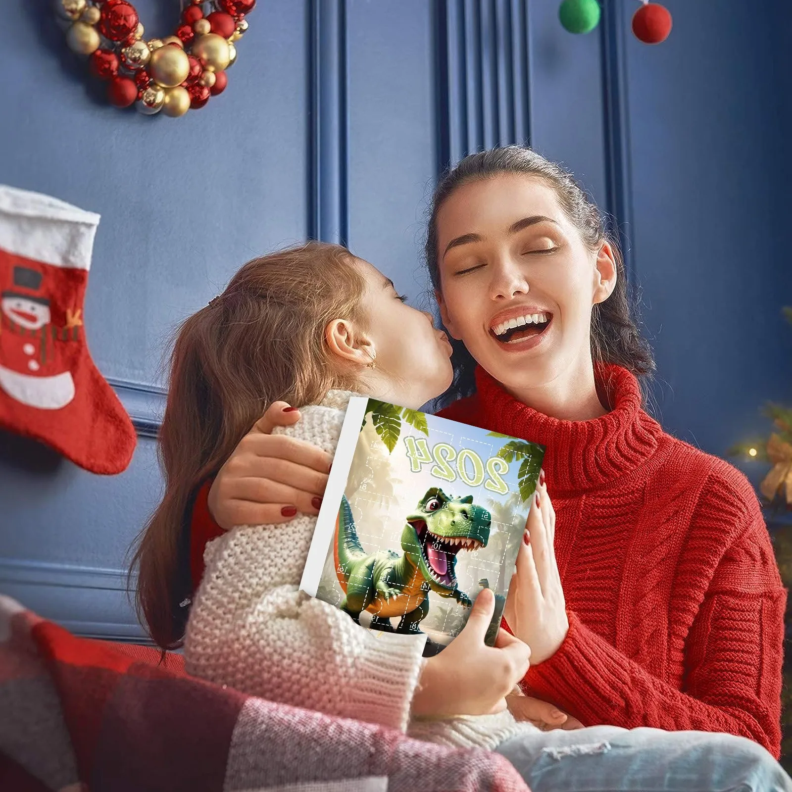 Timer per cucinare Carica il calendario dell'Avvento di Natale 2024 Calendario per il conto alla rovescia di Natale di 24 giorni con timer per spazzolare i denti 2D