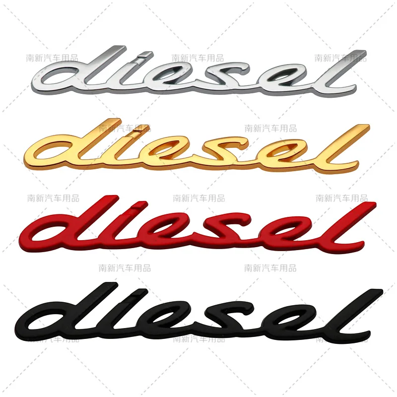 Pegatinas con logotipo de motor diésel de Metal 3D, emblema para maletero trasero de coche, para Dodge RAM Caliber Viper Jeep Wrangler, decoración de coche