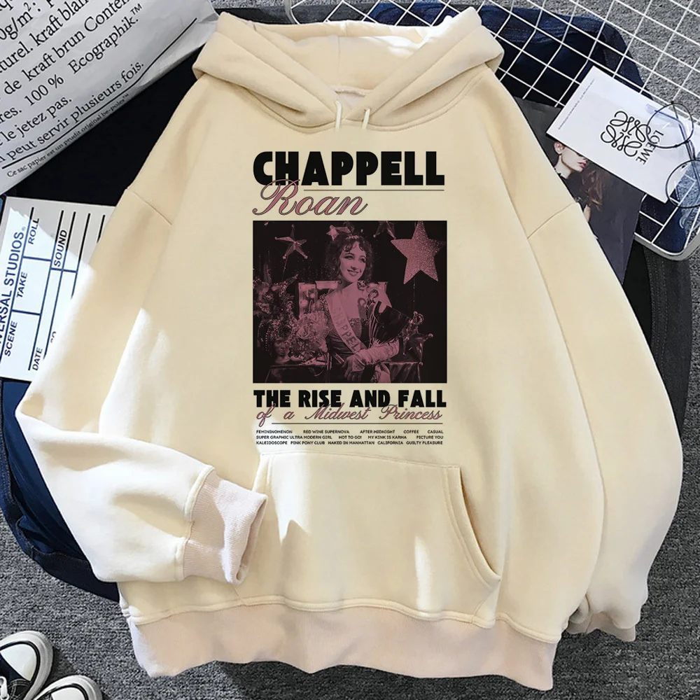 

Худи Chappell Roan, японская одежда для подростков, уличная одежда, Женский пуловер в стиле Харадзюку, Y2K, узорчатый рисунок