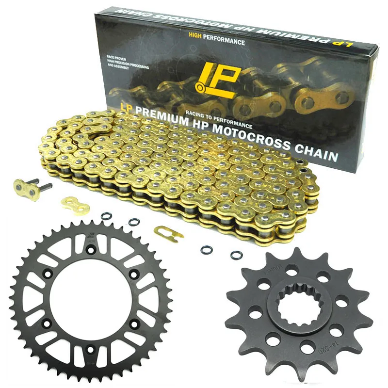 520 Motorcycle Chain Front Rear Sprocket Kit For Betamotor 498 RR 13-16 250 RR 2T 13-21 200 RR Enduro 19-20 400 13-16 125 18-21