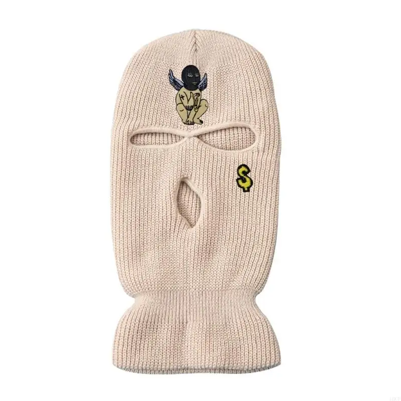 الإبداعية 3 حفرة قناع محبوك كامل الوجه قبعة بالاكلافا للرجال النساء الرياضة في الهواء الطلق التزلج الدراجات النارية الجري Trekki