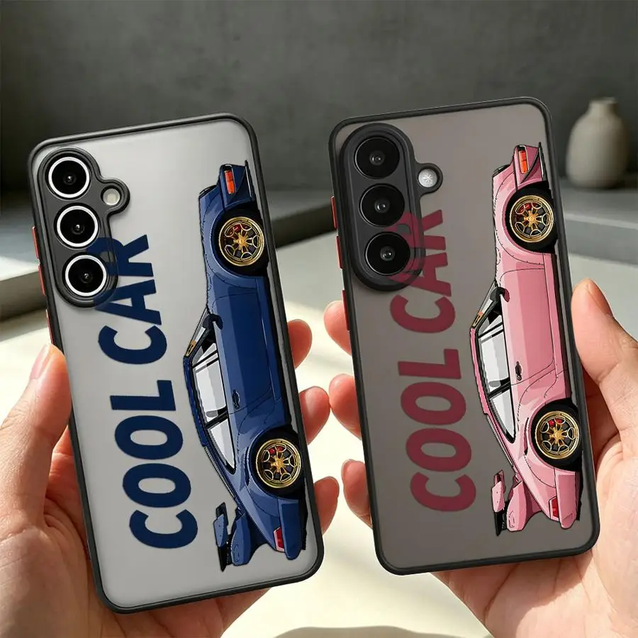 Case for Samsung Galaxy A73 A33 A34 A36 A14 A23 A56 A55 A35 A17 A52 A52S A72 A54 A53 A16 A15 Phone Cover Creative Cool Car