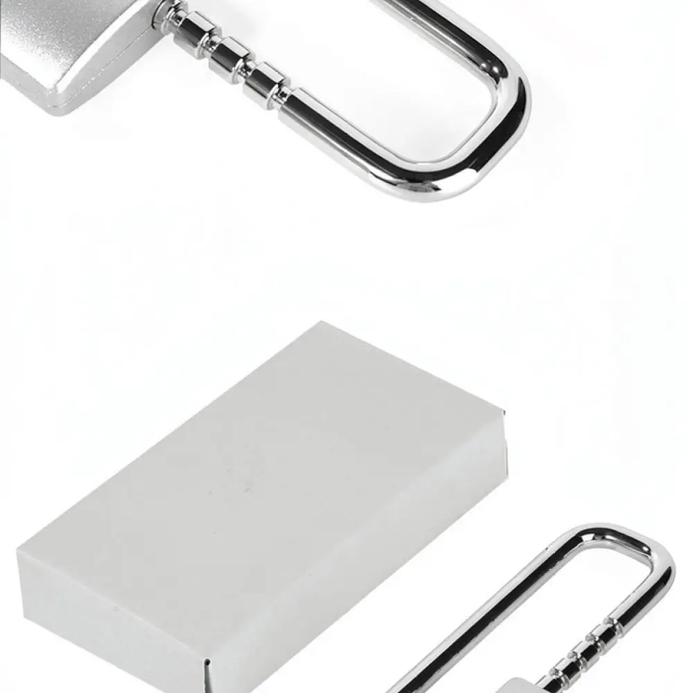 Keyless Mechanical Password Lock For Cupboard Handle U Type Security Hardware Padlock Silver Black Durable Alloy Lock