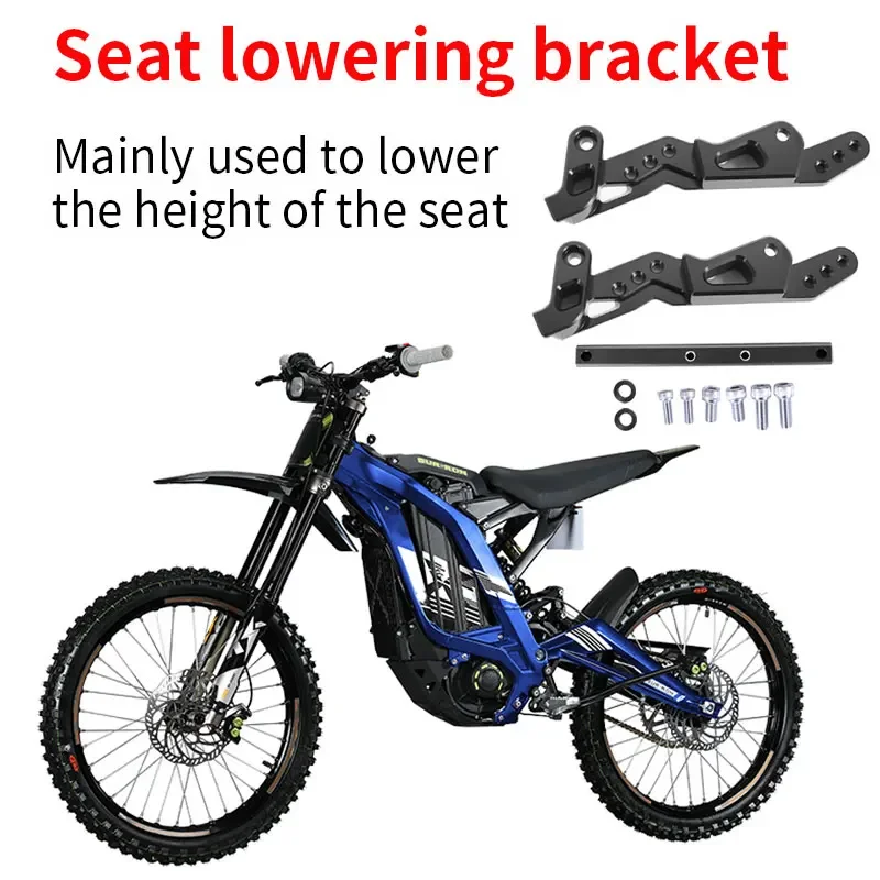 Soporte de descenso para asiento de motocicleta SURRON Light Bee X, conjunto de soporte inferior, accesorios para motocicleta y bicicleta eléctrica todoterreno para SURRON