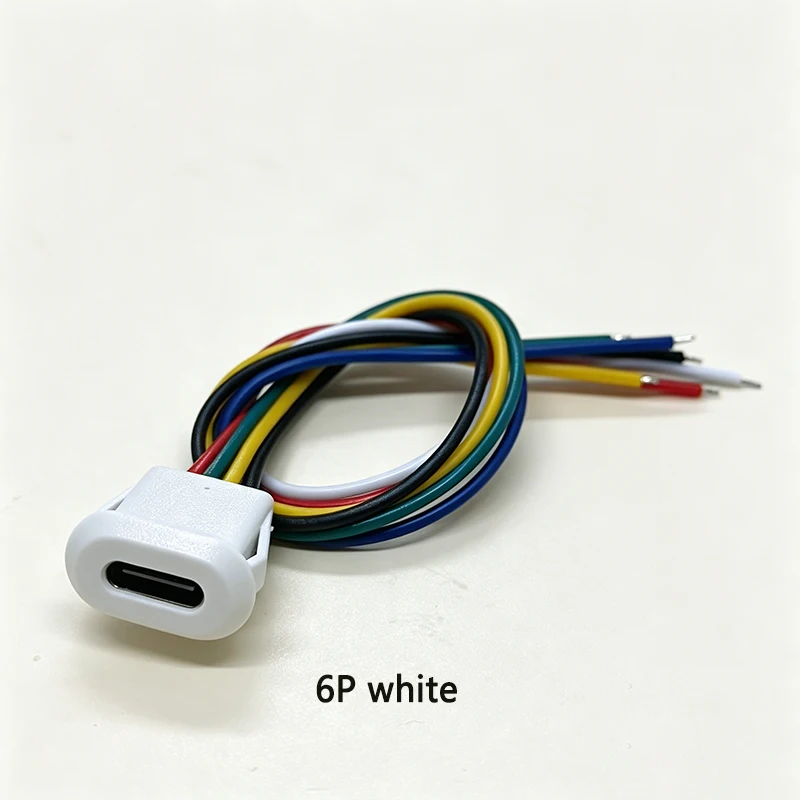 Ovaler USB-C-Ladeanschluss mit 2/4/6 Pins und Kabelbaum für DIY-Elektronik, Powerbanks und kleine Gerätemodifikationen – Detail 15