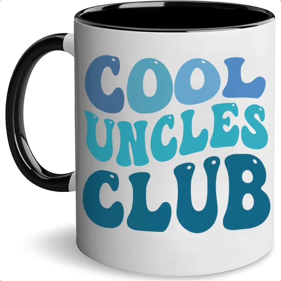 

Cool Uncles Club 11oz Mug Best Uncle Gifts from Niece Nephew Funny Gift Mug Drinkware Uncle Fathers Day Birthday Thanksgiving C