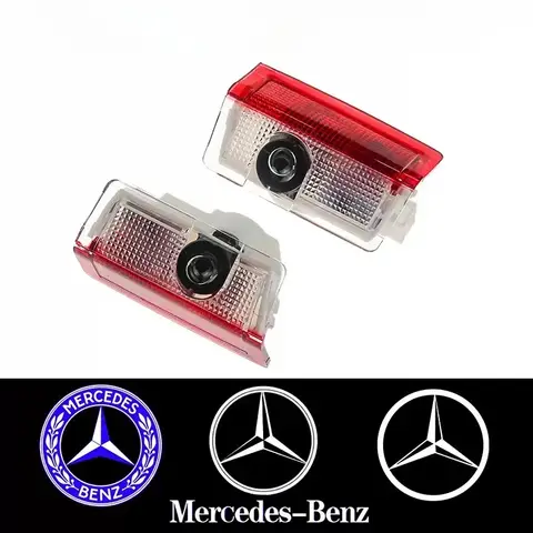 2X panneau de porte de voiture lumière de bienvenue lumière de Projection LED pour Mercedes Benz AMG GLC GLA GLE GLS GL W204 W176 W205 W213 W166 W212 C180