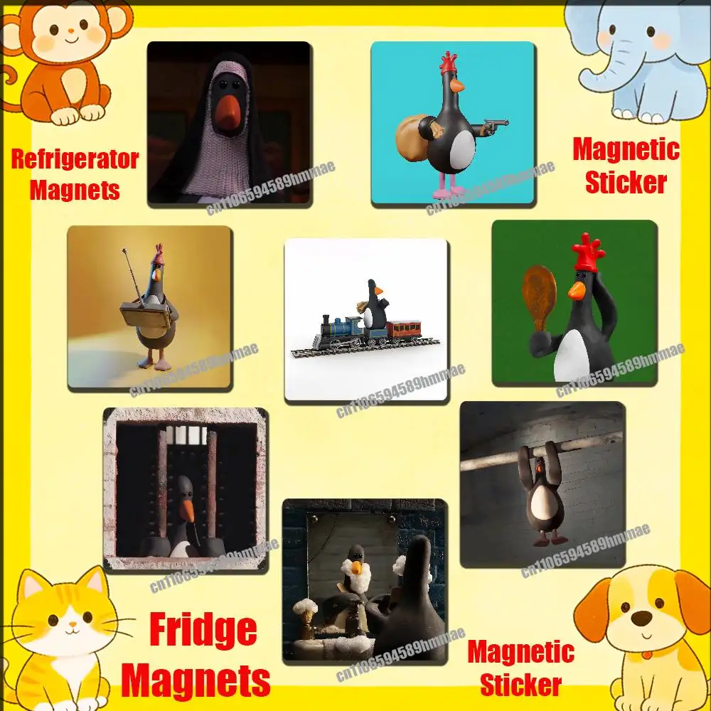 

For F-Feathers Cute M-McGrawS Fridge Freezer Refrigerator Magnets Kitchen Metal Cabinet Magnetic Sticker Card