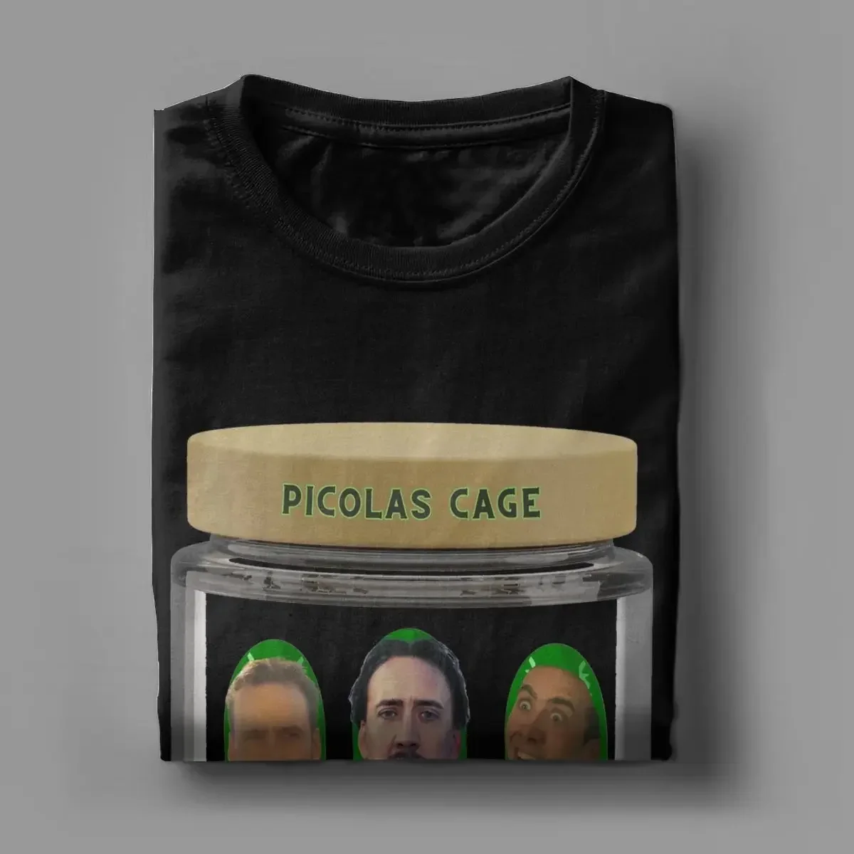 Men\'s Picolas Cage Nicolas Cage T Shirt Cotton Tops Funny Short Sleeve O Neck Tee Shirt Birthday Gift T-Shirts