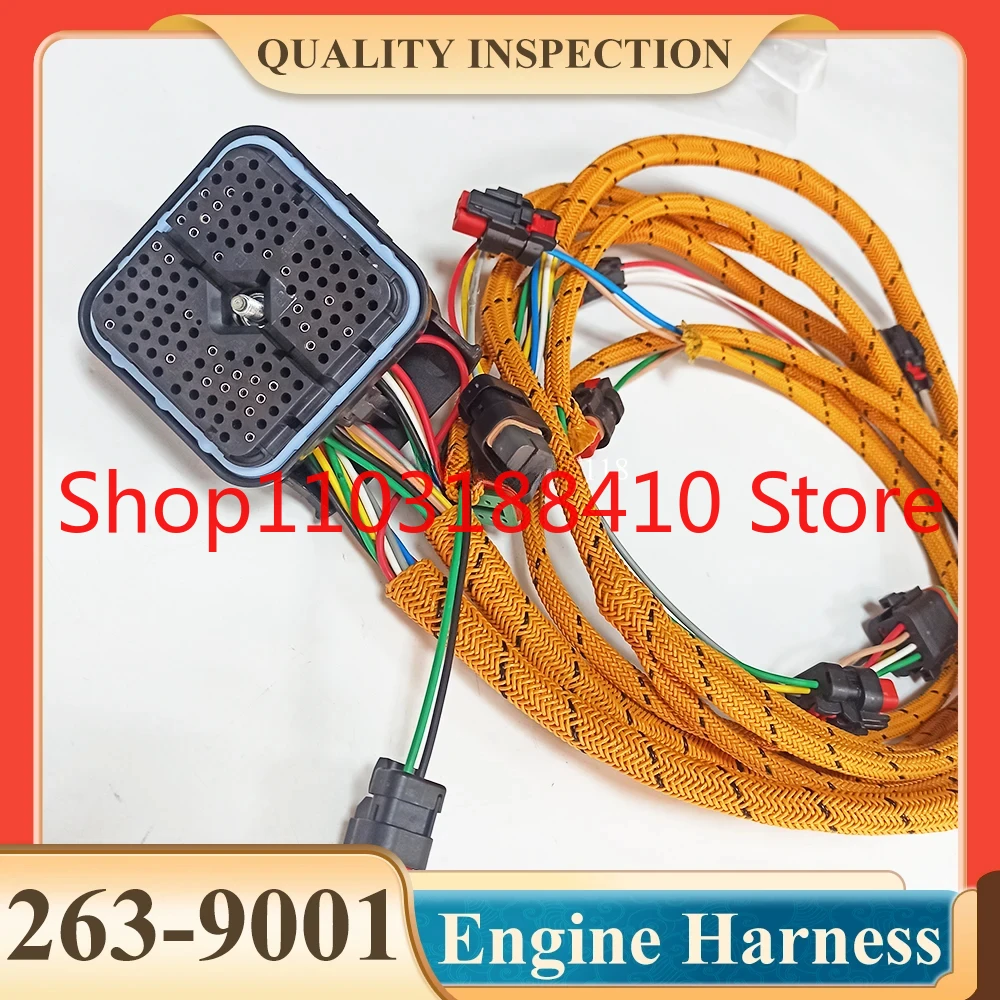 2639001 263-9001 Excavator Engine Wiring Harness For C15 C18 Engine Harness