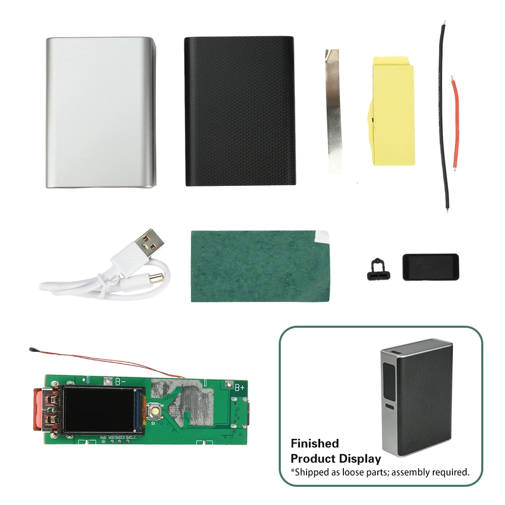 22.5W Fast Charging Module DIY Power Bank Kits Type-C+USB Interface Portable Power Charge Protection Board 21700 Battery Case ﻿