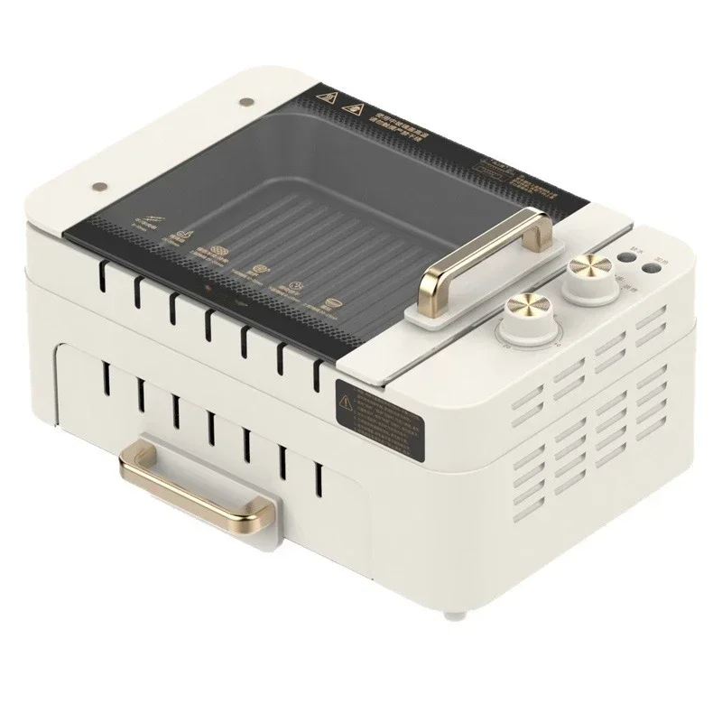 Rotating BBQ Machine Smokeless Indoor Electric Kebab Grill Automatic Multi Function Oven for Home Kitchen Party Use Cooking