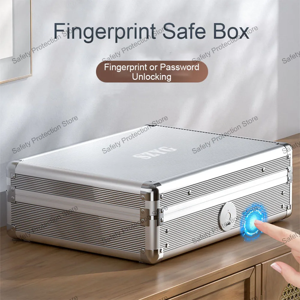 fingerprint safe box para joias gun safe joias privacidade security storage box codigo morse lock intelligent secret hidden safe 01