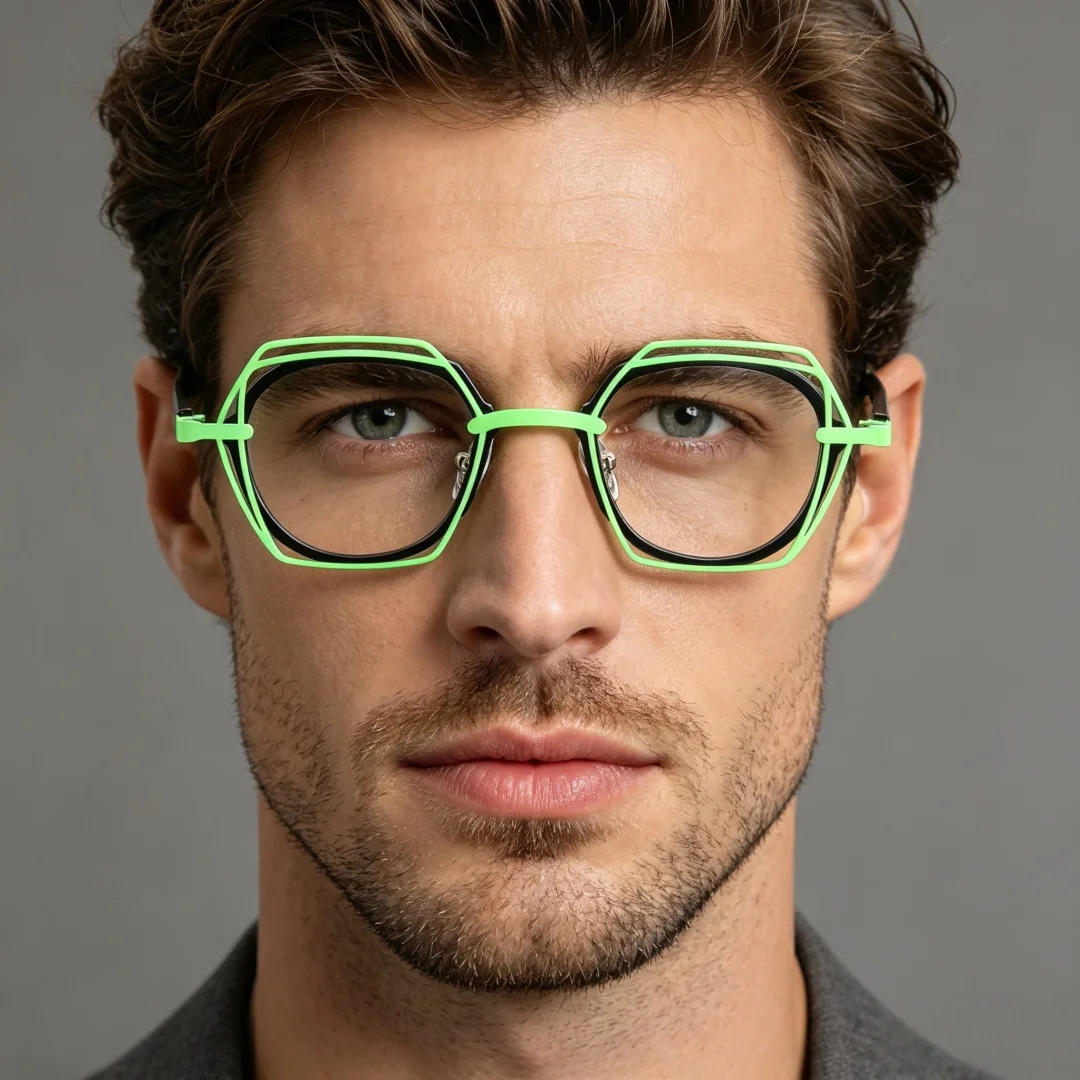betsion-ファッション老眼鏡幾何学的なアセテート眼鏡フレームレトロ眼鏡男性女性ストリートウェア-76850