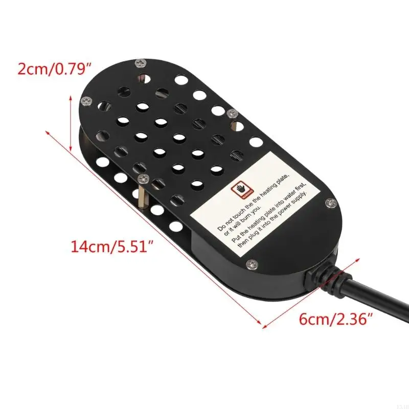 KX4B 250W درجة حرارة درجة حرارة حمام للطيور لحمام الطيور بركة شتاء الجليد ذوبان سخان المياه الشتوية لمياه حمام الطيور